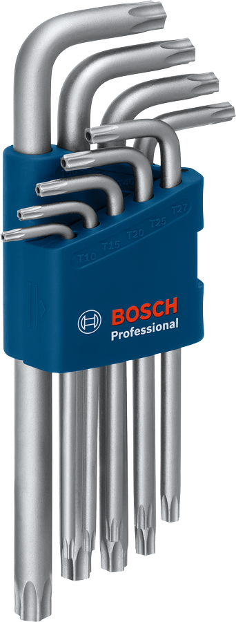 Bosch Profesyonel Alyan Anahtar Takımı Torx 9 Parça (10-50 Mm) - 1600A01TH4