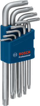 Bosch Profesyonel Alyan Anahtar Takımı Torx 9 Parça (10-50 Mm) - 1600A01TH4