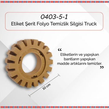Brio Etiket Serit Folyo Temizlik Silgisi Truck