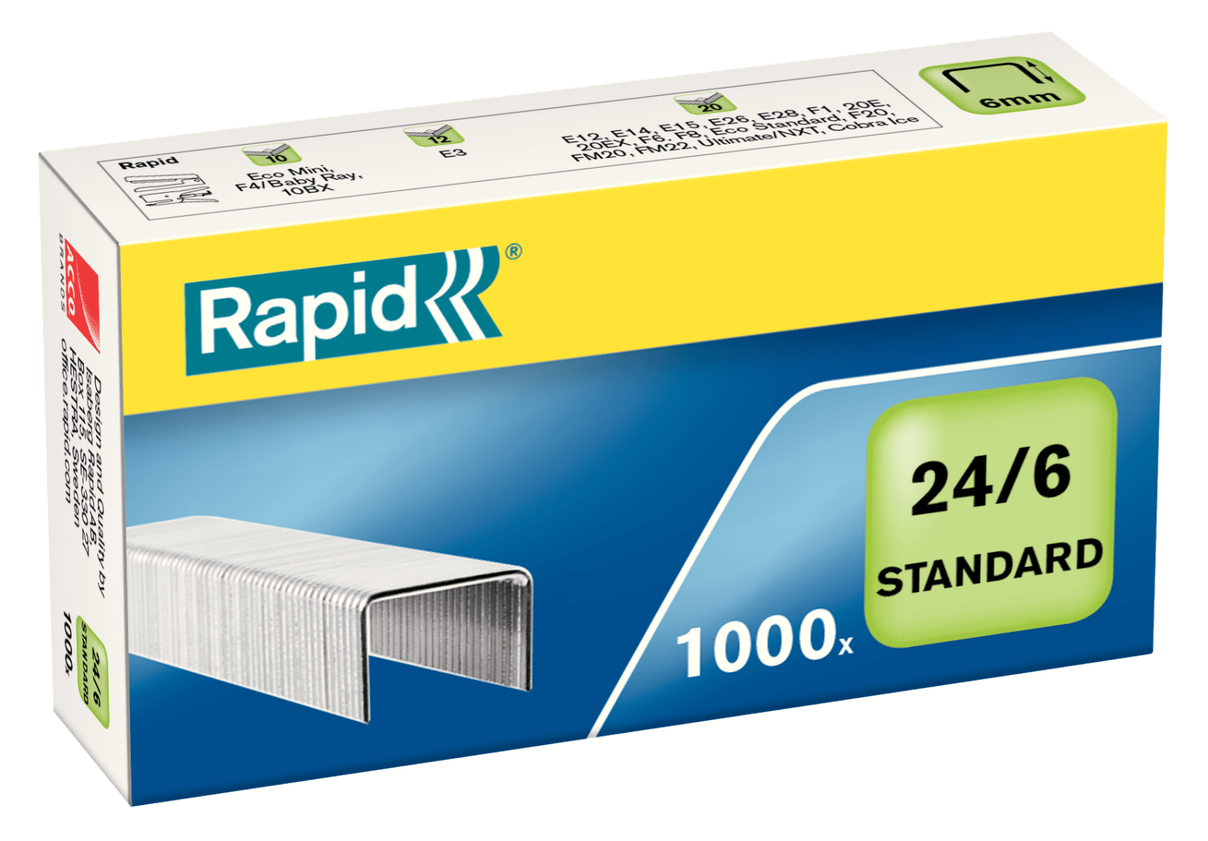 Rapid Zımba Teli 24 Serisi 6 mm (1 Paket/1000 Adet) - 24855600