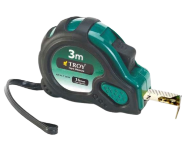 Troy 23103 Stoperli Şerit Metre (3mx16mm)