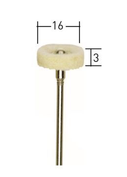 Proxxon Polisaj Ucu 16 mm (2 Adet) (28803)
