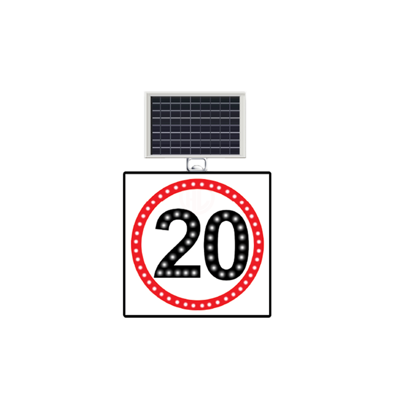 MFK Plastik Hız Limiti 20 Km Levhası 60x60 Cm - MFK9616