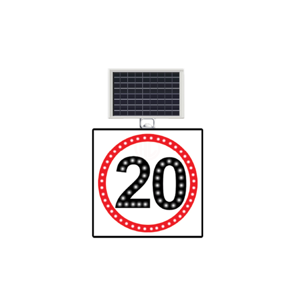 MFK Plastik Hız Limiti 20 Km Levhası 60x60 Cm - MFK9616