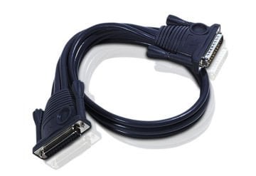 Aten Kvm (Keyboard/Video Monitor/Mouse) Switch Ler İçin Kaskad Bağlantı Kablosu, 15 Mt, D-Sub 25 Erkek Dişi