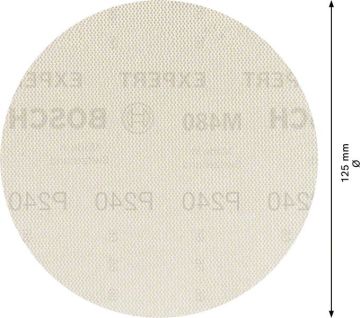 Bosch Ağ Zımpara Expert M480 Ø125 mm 240 Kum (5 Adet) - 2608900677