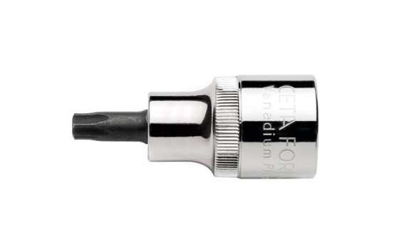 Ceta Form 1/2 İnç Delikli Torx Uçlu Lokma (Kısa Tip) T40 X 55 Mm