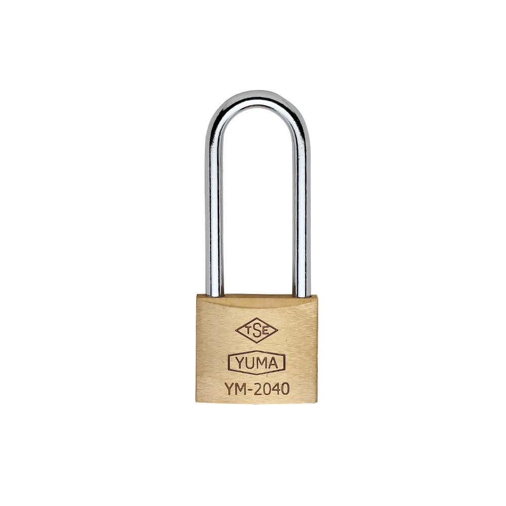 Yuma Kilit Uzun Kancalı Pirinç Asma Kilit 40 Mm Tek Anahtar Pas
