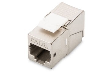 Assmann Digitus Cat 6A Keystone Jack, Shielded/Zırhlı, 500 Mhz, 50Μm Altın Kaplama, Aletsiz Sonlandırılabilir