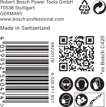 Bosch Ağ Zımpara Expert M480 Ø225 mm 80 Kum (25 Adet) Alçıpan - 2608900709