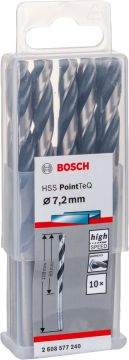 Bosch Metal Matkap Ucu HSS PointTeQ (DIN 338) 7,2 mm (10 Adet) - 2608577240