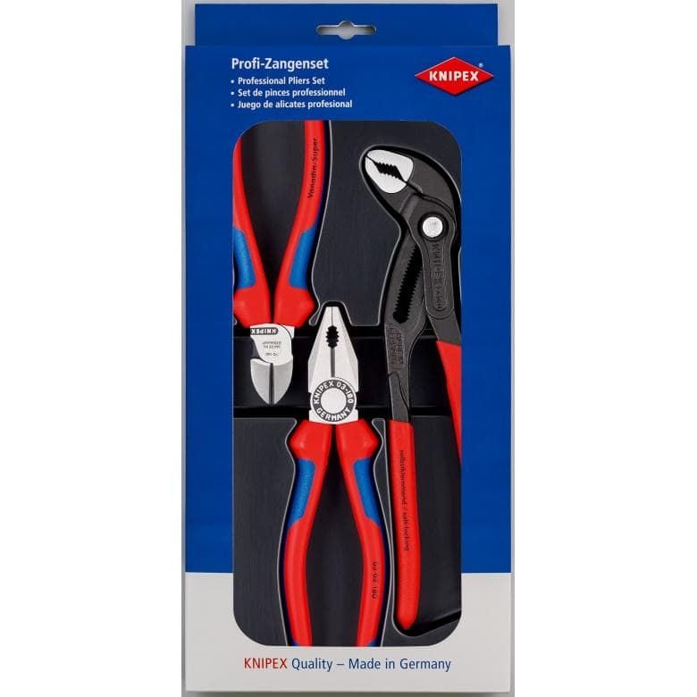 Knipex 00 20 09 V01 PENSE VE TORNAVİDA SETİ 3 PARÇA - KNI002009V01