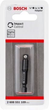 Bosch Lokma Ucu Adaptörü Impact Control 1/4 İnç Soket - 2608551109