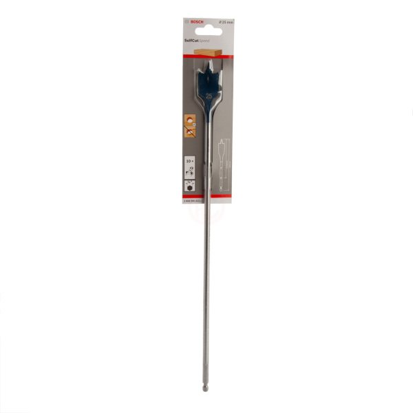 Bosch SelfCut Speed Yaprak Ahşap Matkap Ucu 1/4 İnç Altıgen Şaft 25x400 mm - 2608595413