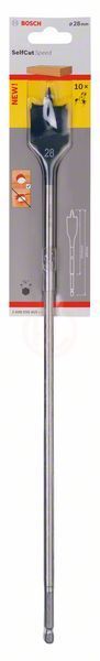 Bosch SelfCut Speed Yaprak Ahşap Matkap Ucu 1/4 İnç Altıgen Şaft 28x400 mm - 2608595415