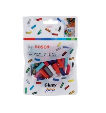 Bosch Tutkal Çubuğu 7x20 mm 50 Gr Renkli Pop (70 Adet) (Gluey) - 2608002011