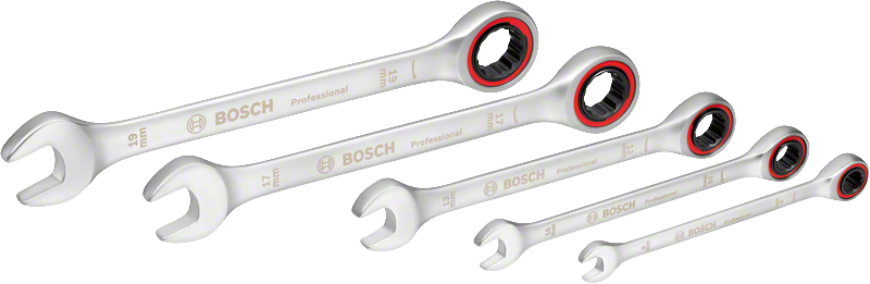 Bosch Profesyonel Cırcırlı Anahtar Seti 5 Parça