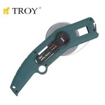 Troy 23142 İskandil Çelik Metre (20m, 13×0.18mm)