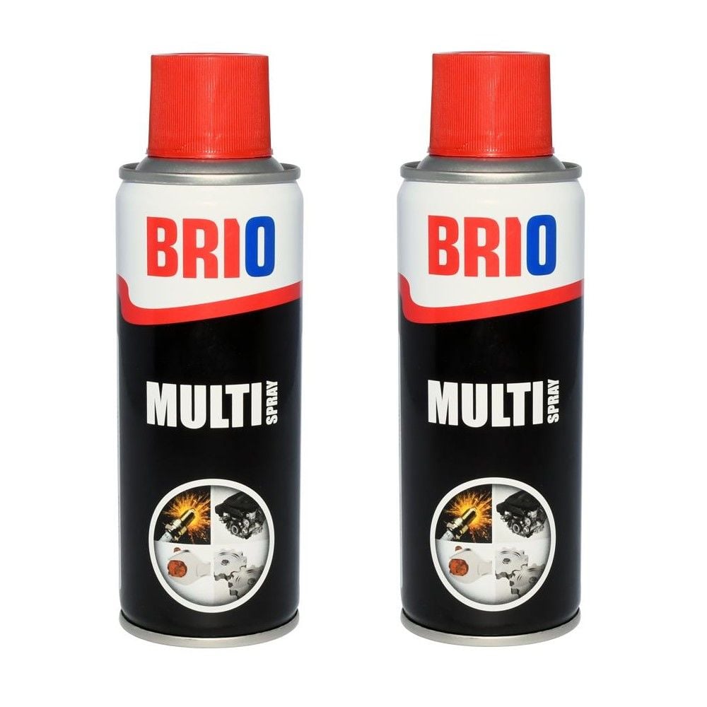 Brio Çok Amaçlı Sprey Multi Sprey Yağlayıcı, Koruyucu Yağlayıcı Ve Pas Sökücü Aerosol 200 Ml 2'li 2 adet