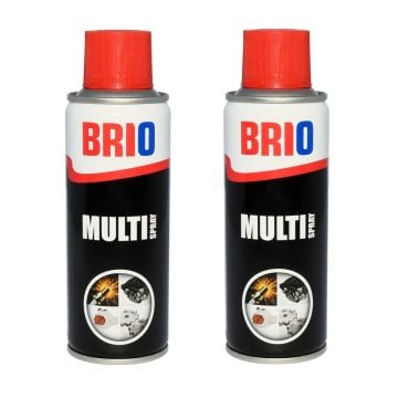 Brio Çok Amaçlı Sprey Multi Sprey Yağlayıcı, Koruyucu Yağlayıcı Ve Pas Sökücü Aerosol 200 Ml 2'li 2 adet