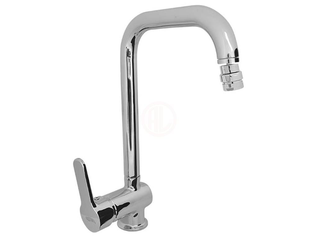 Güven Musluk Orkide Dik Kuğu Evye Bataryası Oynar Uçlu - GVNM9733