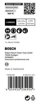 Bosch Panter Testere Bıçağı Expert ThickToughWood S1142KHM (10 Adet) - 2608900405