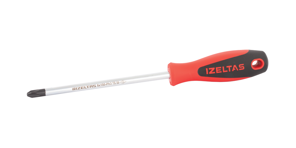 İzeltaş Yıldız Uçlu Tornavida Ergonomik Seri 6x100 mm
