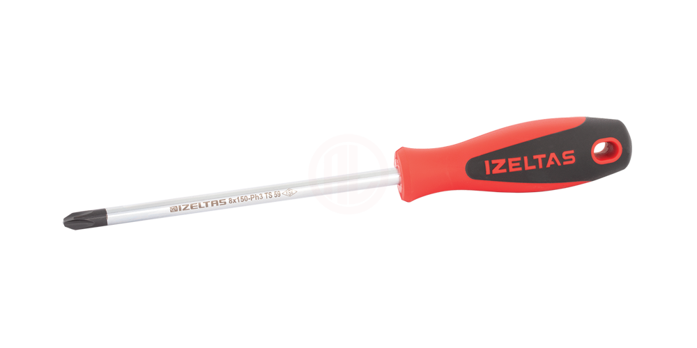 İzeltaş Yıldız Uçlu Tornavida Ergonomik Seri 8x150 mm