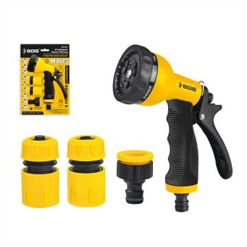 SGS 4254 9 Fonksiyonlu Sulama Tabancası (4 Parça Set)