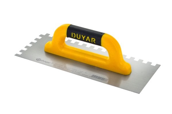 Duyar Seramik Malası Kapalı Plastik Saplı Kare 4x4 Diş 30 Cm