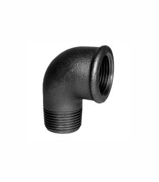 Gsd Kuyruklu Dirsek Siyah 3/4 İnç