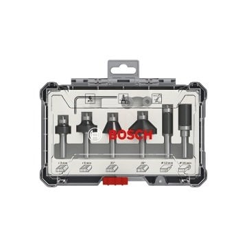Bosch Freze Ucu Pro Set 8 mm Şaftlı Karışık (6 Parça) - 2607017469
