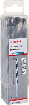 Bosch Metal Matkap Ucu HSS PointTeQ (DIN 338) 9,6 mm (10 Adet) - 2608577264