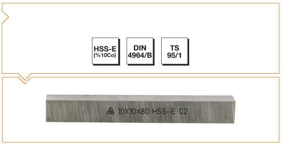 MTE Kare Kesitli Torna Kalemi HSS-E DIN 4964/B 10x10x160 mm