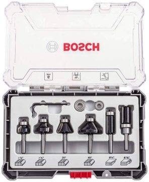 Bosch Freze Ucu Pro Set 1/4 İnç Şaftlı Karışık (6 Parça) - 2607017470