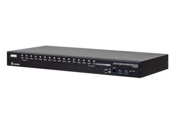 Aten 16-Port Usb 3.0 4K Hdmı Kvm Switch, Kabin Tipi, Kabin Montaj Kiti Ürün İle Birlikte Gelir 16-Port Usb 3.0 4K Hdmı Kvm Switch With Rack Mounting Kit