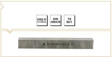 MTE Kare Kesitli Torna Kalemi HSS-E DIN 4964/B 14x14x160 mm