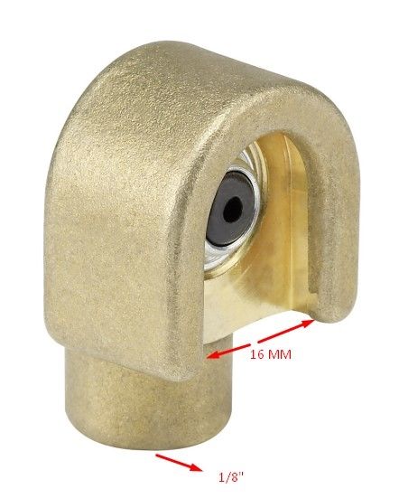 Pressol Tekalamit Buton Başlık (Pirinç) 16 mm 1/8''F