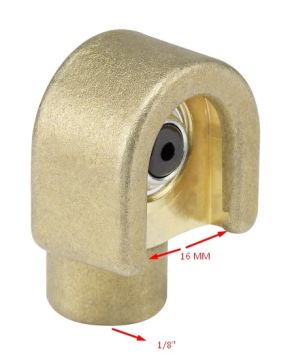 Pressol Tekalamit Buton Başlık (Pirinç) 16 mm 1/8''F