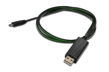 Assmann Digitus Senkronizasyon Ve Şarj İçin Flux Connect Işıklı Kablo, Usb A, Erkek Micro Usb B, Erkek, 0.90 Mt, Awg28, Siyah Renk, Mobil Cihazlar İçin İdeal