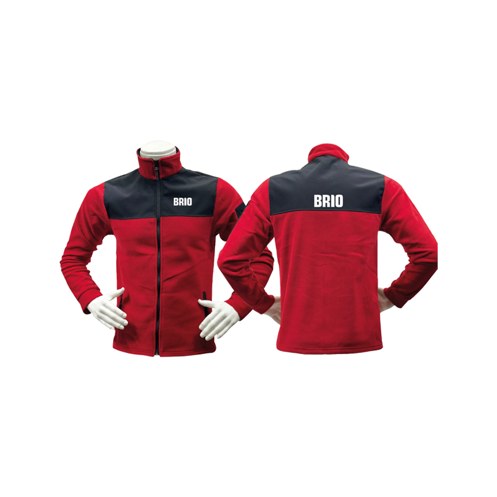 Brio Kırmızı-Siyah Polar XL