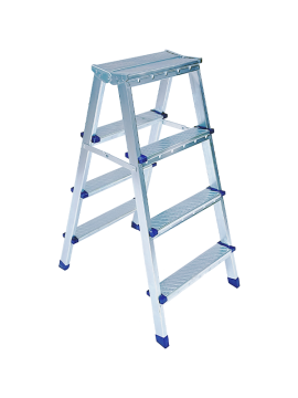 Saraylı Metal Çift Çıkışlı Merdiven 4+4 Basamaklı