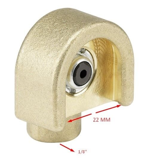 Pressol Tekalamit Buton Başlık (Pirinç) 22 mm 1/8''F