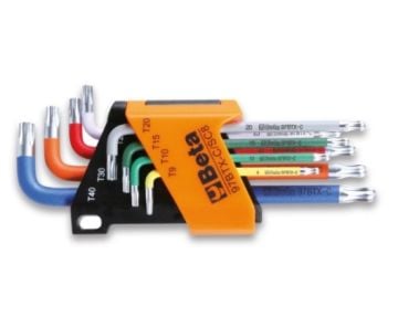 Beta Renk Kodlu Bombeli Torx Allen Takımı 97Btx-C/Sc8
