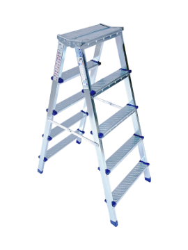 Saraylı Metal Çift Çıkışlı Merdiven 5+5 Basamaklı