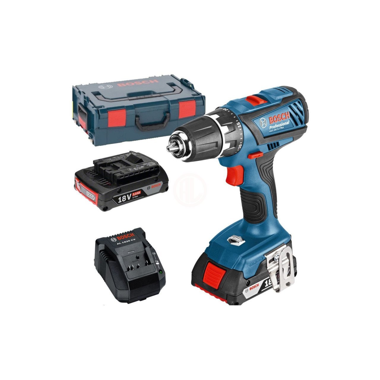 Bosch Gsr 18-2-Lı Plus Akülü Delme Vidalama Makinesi(2 X 2,0 Ah Li-İyon Akü) - 06019E6120