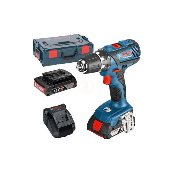 Bosch Gsr 18-2-Lı Plus Akülü Delme Vidalama Makinesi(2 X 2,0 Ah Li-İyon Akü) - 06019E6120