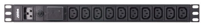 Aten 1U 16A 10Port Basic Pdu/Power Distribution Unit (Elektrik Güç Dağıtım Ünitesi), Surge (Darbe) Gerilimi Korumalı