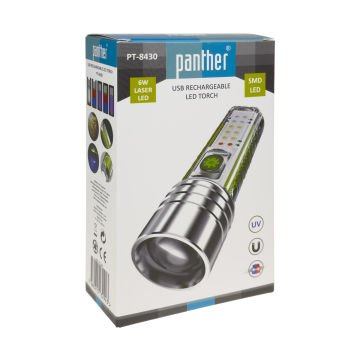 PANTHER PT-8430 USB ŞARJLI EL FENERİ