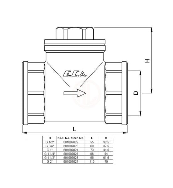 Eca ÇEKVALF G 1 - 601007024